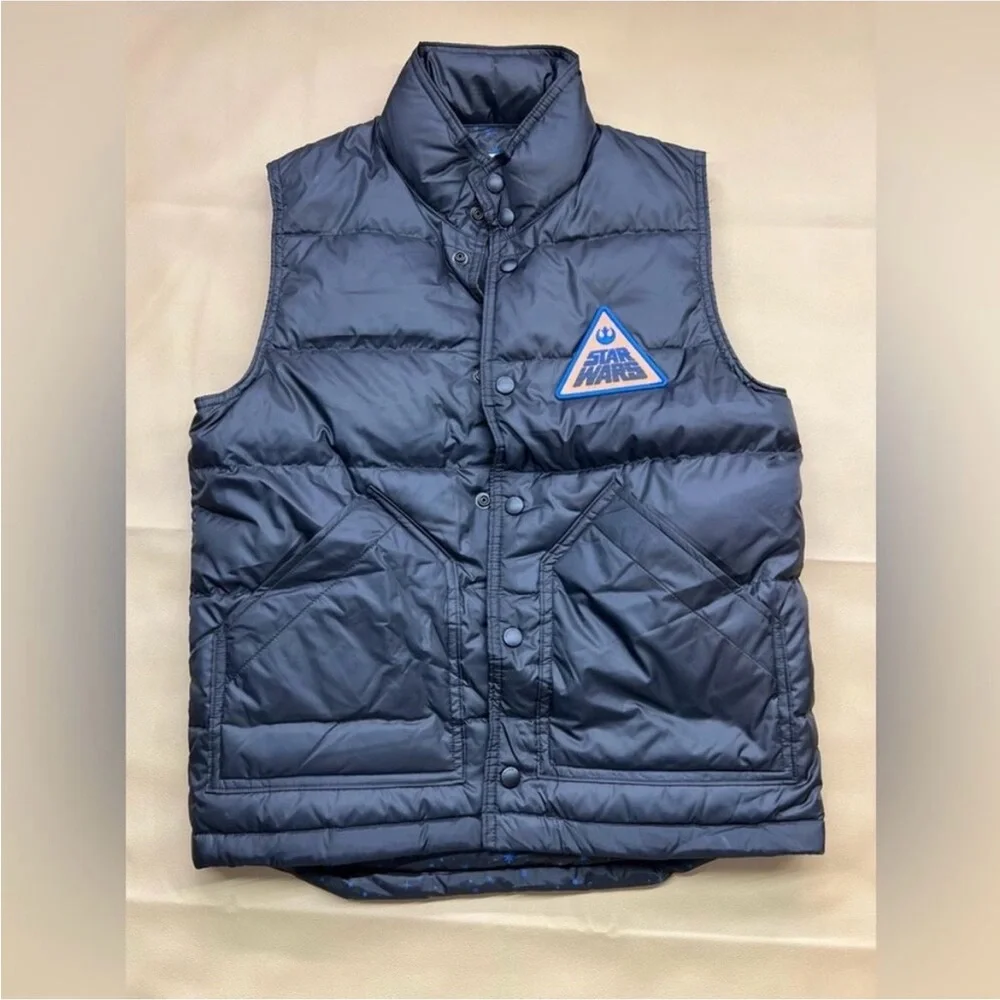 Coach x Star Wars Black Puffer Vest Rare Discontinued Limited Run Size Small - Picture 1 of 8